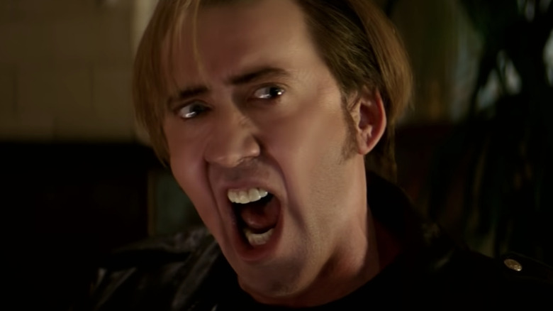 Nicolas Cage screaming in The Unbearable Weight of Massive Talent 