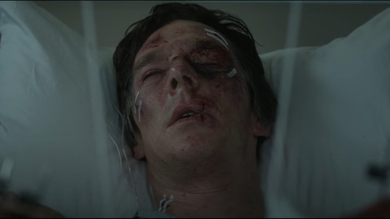 Stephen Strange in hospital bed