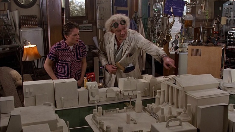 Marty and Doc Hill Valley model