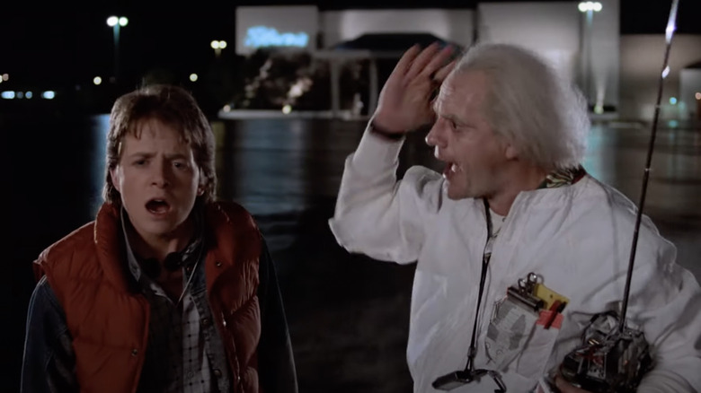 Marty and Doc yelling