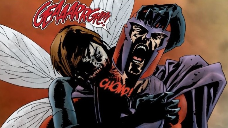 Zombie Wasp biting Magneto