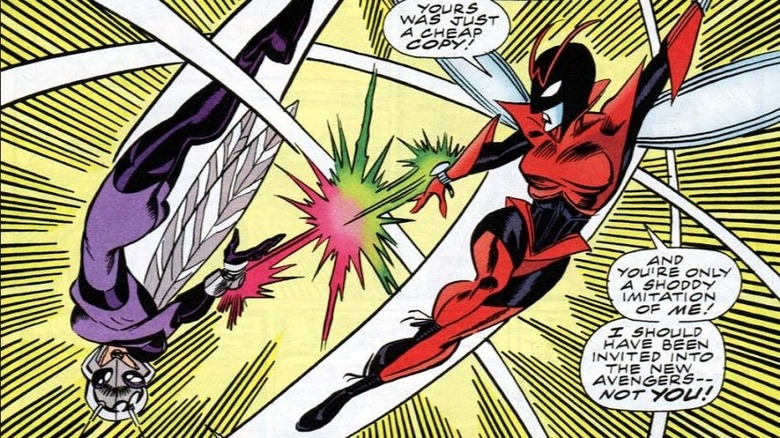 Wasp fighting Red Queen