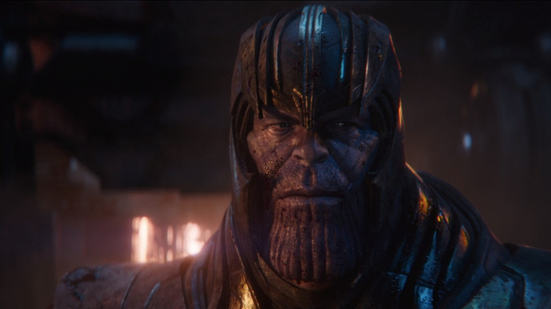 Thanos looking serious