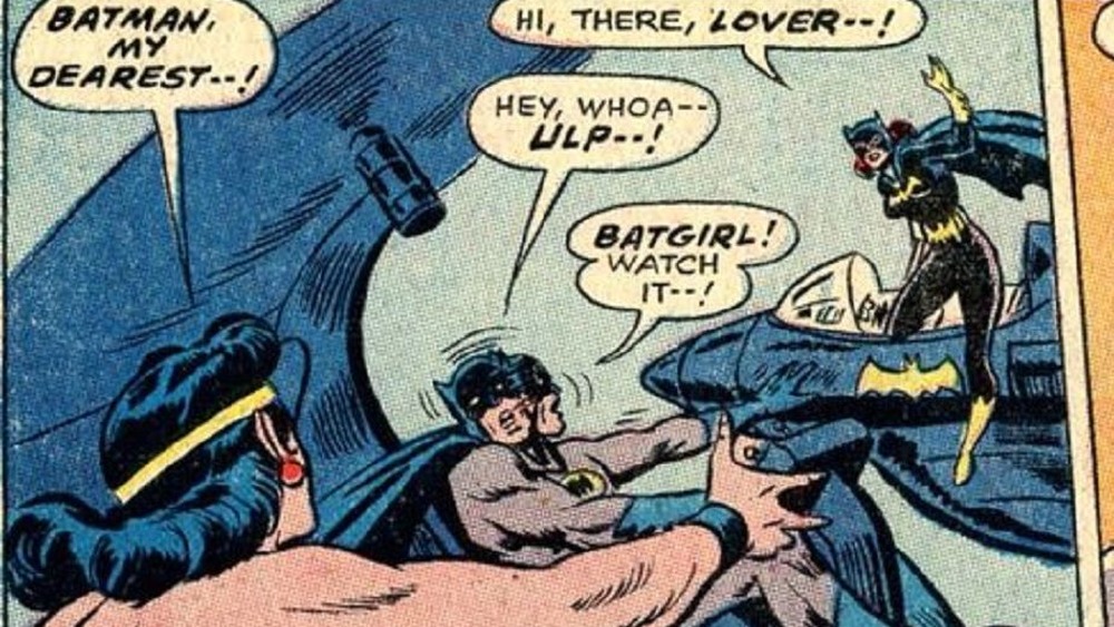 Wonder Woman and Batgirl compete over Batman