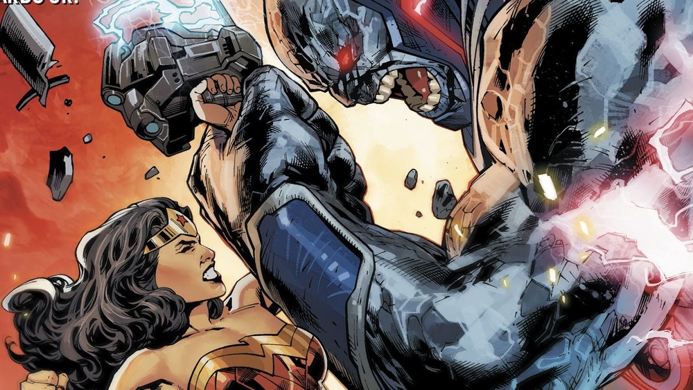 Wonder Woman fights Darkseid