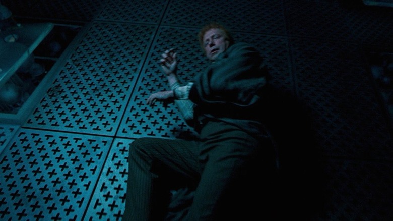 Arthur Weasley being attacked by Nagini