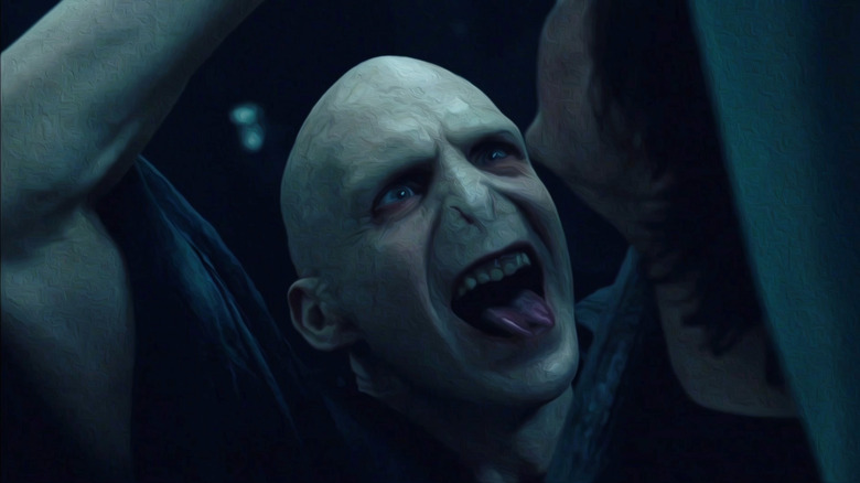 Voldemort torturing Harry 