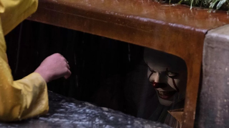 Pennywise hiding in sewer