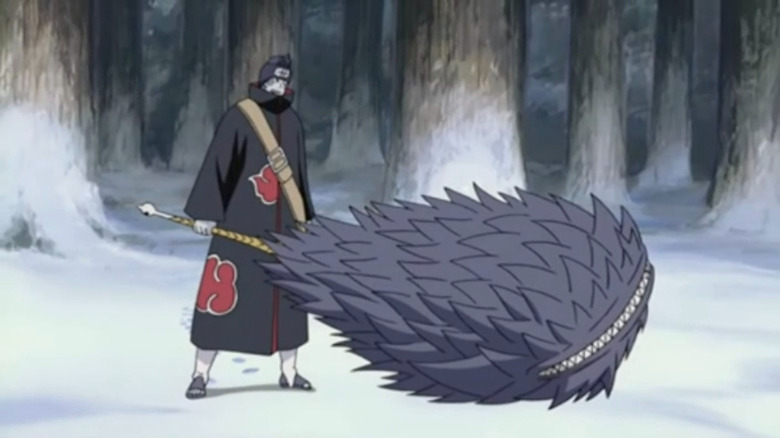 Kisame holding Samehada 