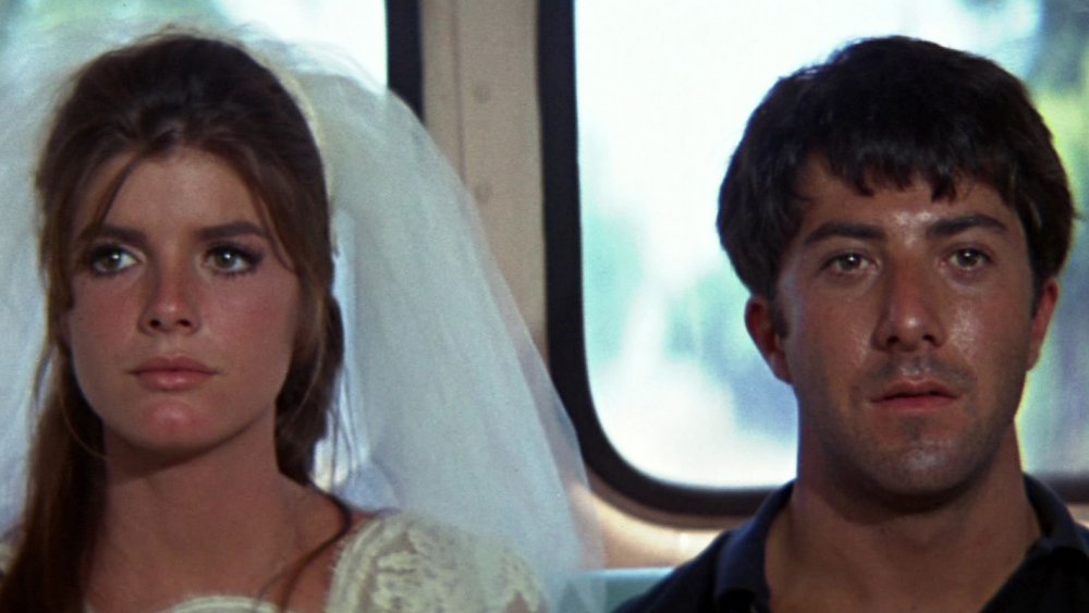 Dustin Hoffman and Katharine Ross in The Graduate