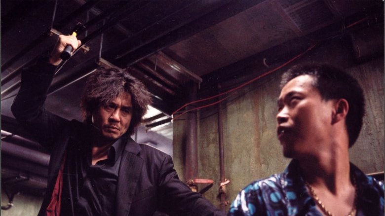 A scene from Oldboy.