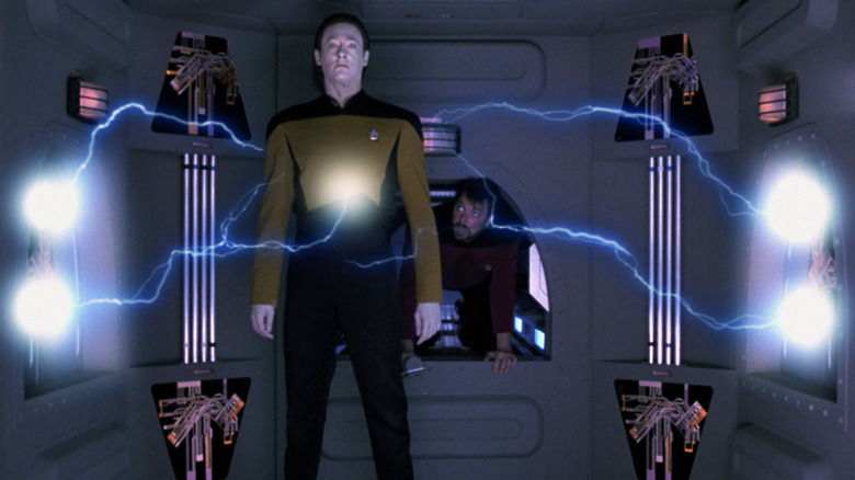 Data has energy surging through him