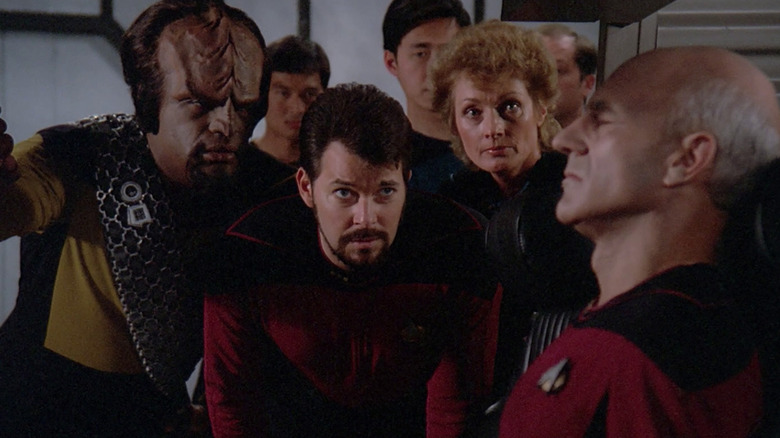 The crew discovers another Picard