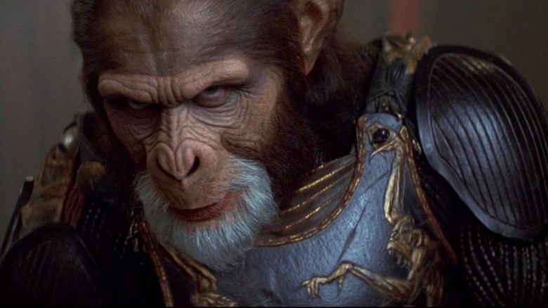 A general ape glares