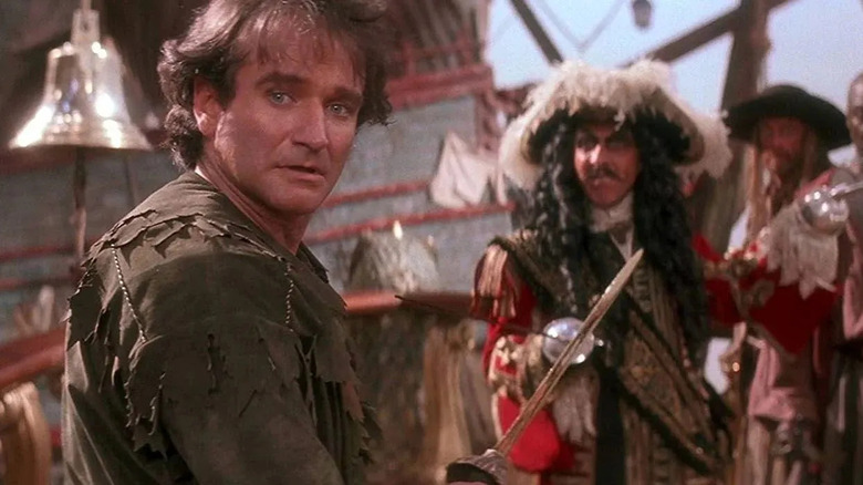 Peter Pan confronts Captain Hook