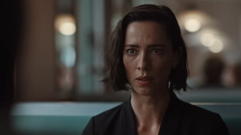 Rebecca Hall having a conversation