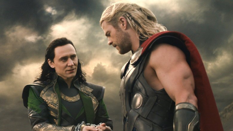 Chris Hemsworth and Tom Hiddleston in Thor: The Dark World