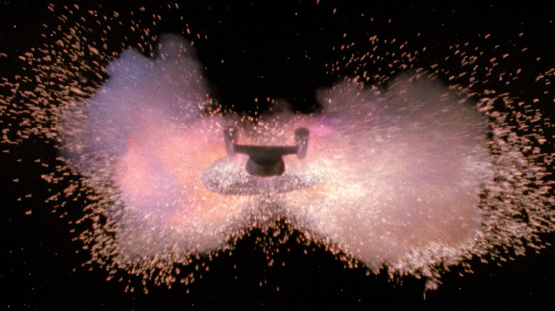 The Enterprise explodes