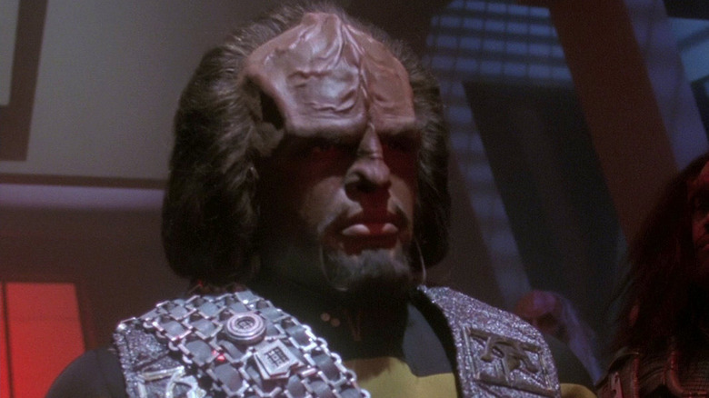 Worf looks right