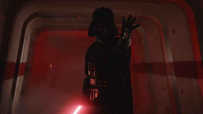 Darth Vader attacking rebels in Rogue One