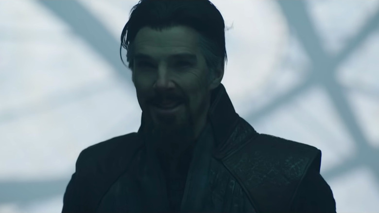 Dark Doctor Strange smiling sinisterly in Doctor Strange in the Multiverse of Madness