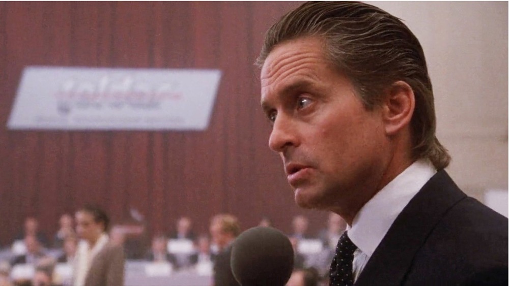 Michael Douglas as Gordon Gekko