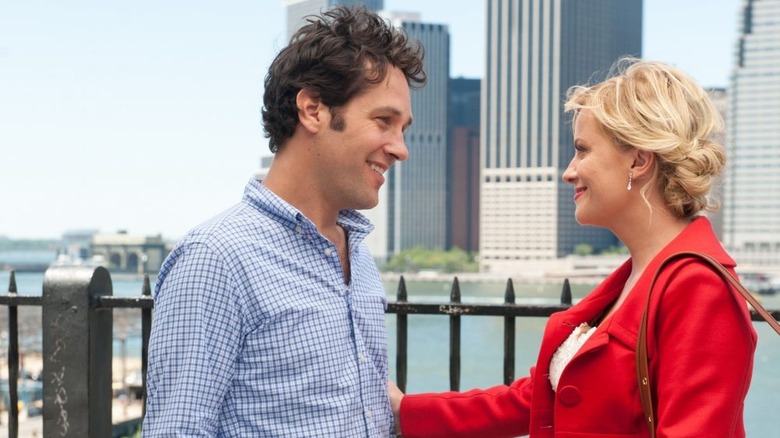 Paul Rudd and Amy Poehler talking