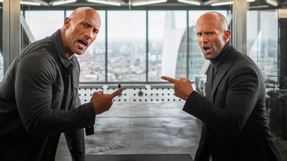 Dwayne Johnson and Jason Statham in Hobbs & Shaw