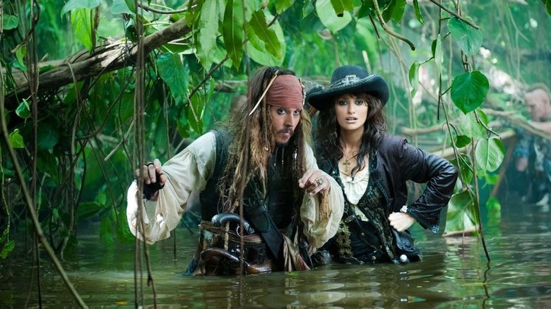 Jack Sparrow Angelica wading jungle