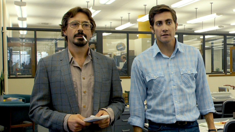 Robert Downey, Jr. and Jake Gyllenhaal in Zodiac