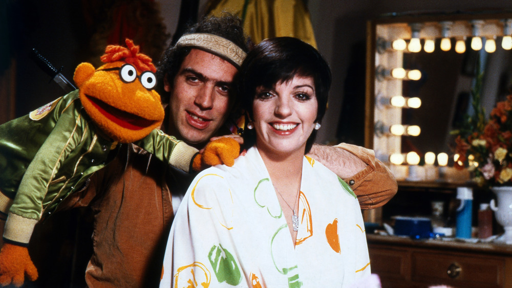 Liza Minelli with Scooter and puppeteer