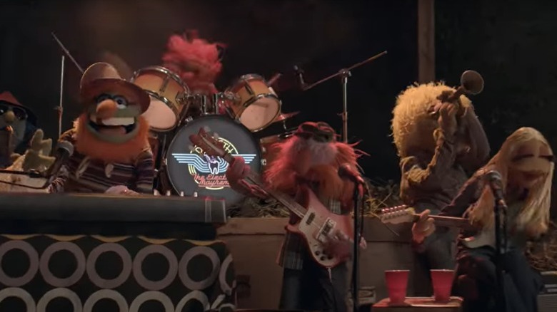 The Muppets performing