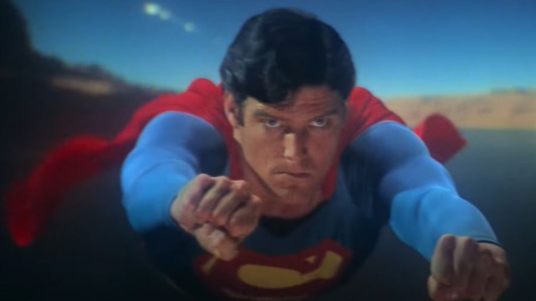 Christopher Reeve Superman flying