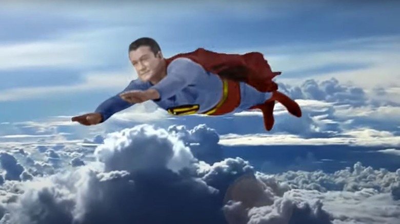 Superman flying