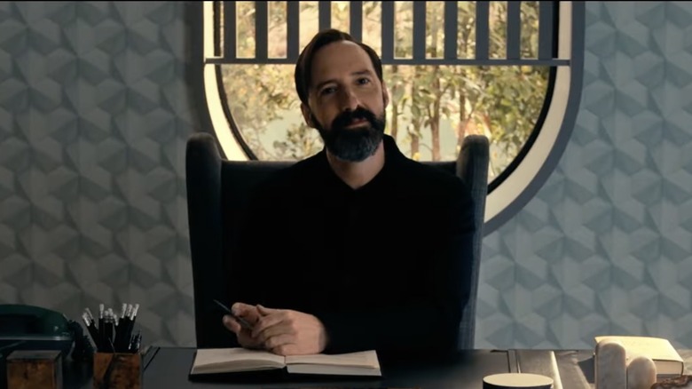 Tony Hale as Mr. Curtain in The Mysterious Benedict Society