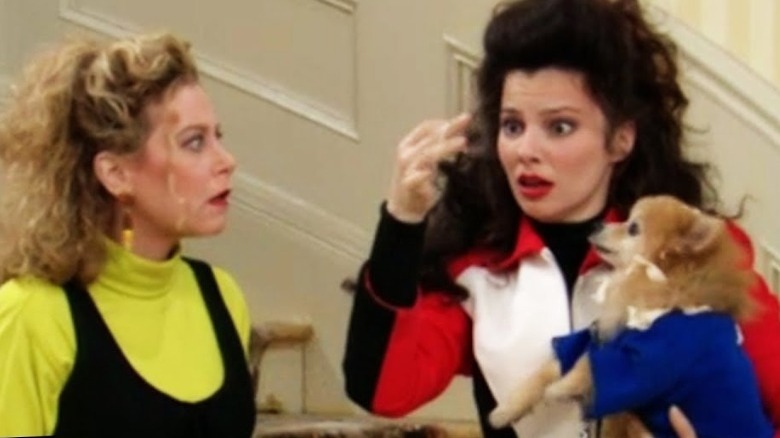 Fran Drescher and Rachel Chagall in The Nanny 