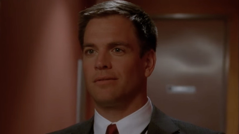 Tony DiNozzo half-smiling on NCIS