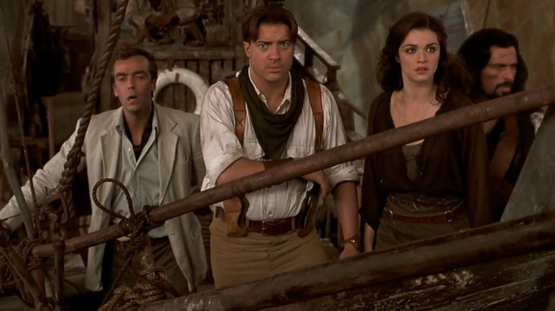 Jonathan, Rick, Evelyn and Ardeth in peril 