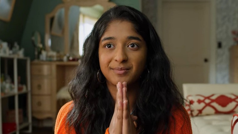 Maitreyi Ramakrishnan praying