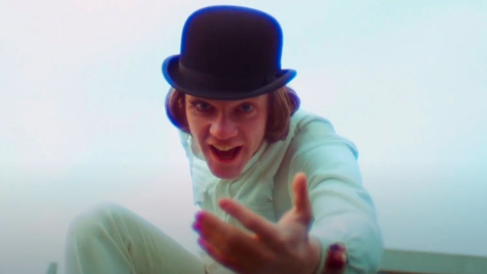 Malcolm McDowell in A Clockwork Orange