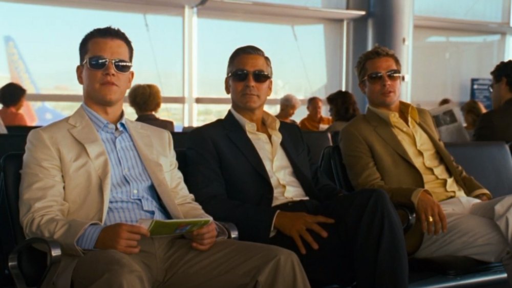 Matt Damon, George Clooney, and Brad Pitt in Ocean's 13