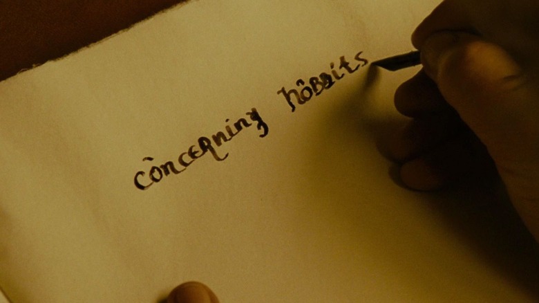 Bilbo writes "Concerning Hobbits"