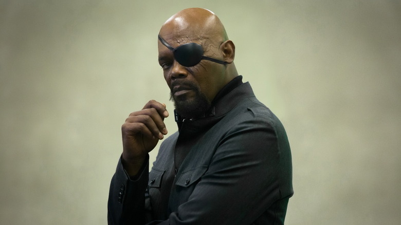 Nick Fury looking serious