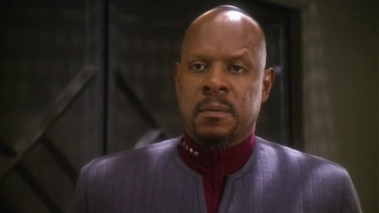 Ben Sisko with a far-off look in his eye