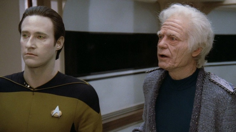 Doctor McCoy and Data on the Enterprise-D