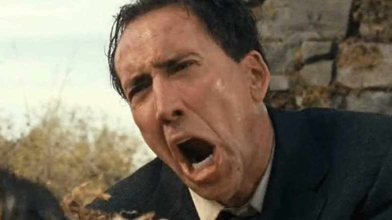 Nicolas Cage screaming