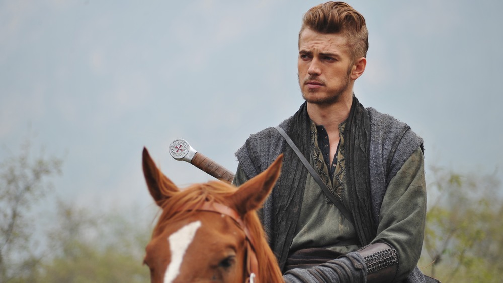 Hayden Christensen on a horse in Outcast (2014)