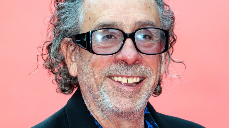 Tim Burton smiles 