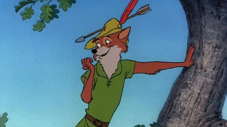 Robin Hood with arrow through hat