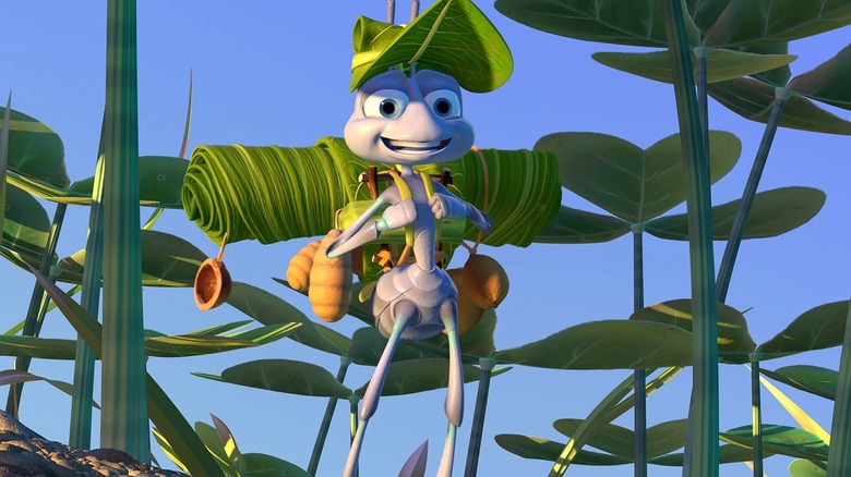 Flik in A Bug's Life with backpack